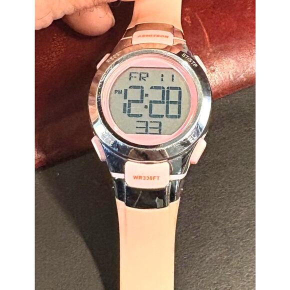 Women's Pink Armitron 27mm Watch, Digital LCD - Picture 1 of 3